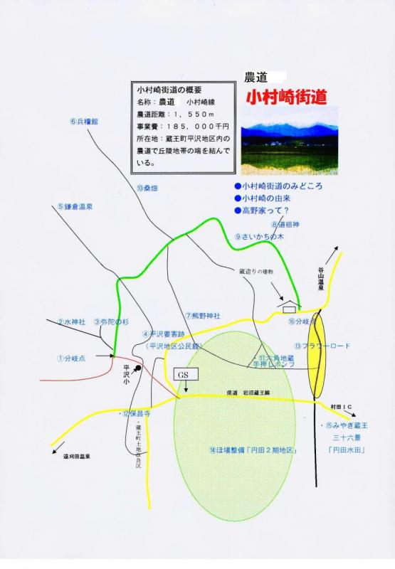 小村崎街道のマップ