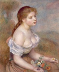 Auguste Renoir, A Young Girl with Daisies, 1889