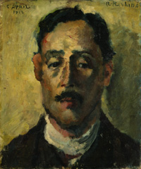 KISHIDA Ryusei, Portrait of Hisakichi Sanada, 1913