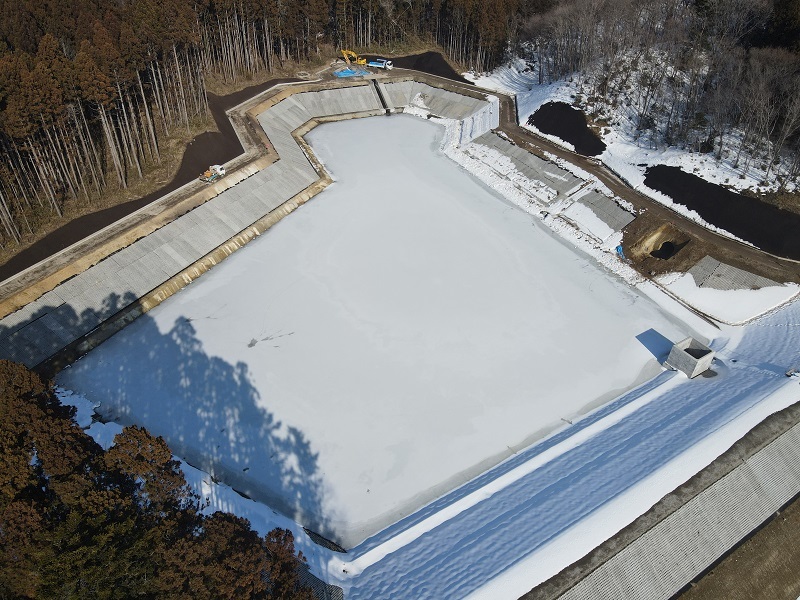 令和4年2月末時点金堰1号溜池全景1