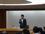 日本政策投資銀行の伊藤東北支店長の講演の様子