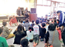 東松島市で行われた世代間交流会の写真