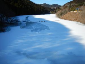 1月31日（堤体からダム湖）