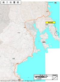 船尻地区農地海岸の位置図