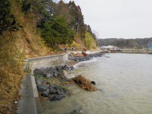 館浜における被災状況写真