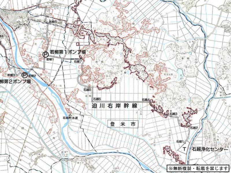 迫川隆起の拡大図1