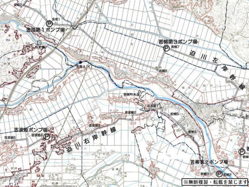 迫川流域の拡大図2