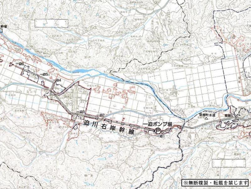 北上川下流東部流域の拡大図4