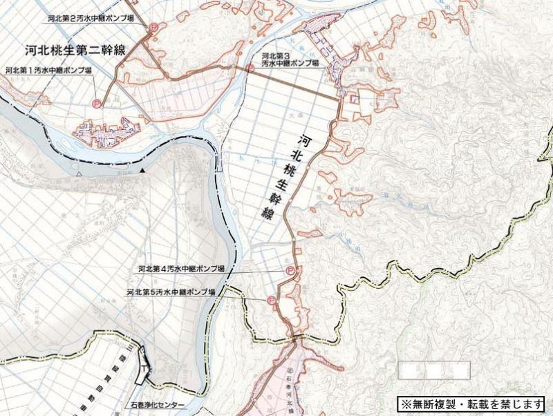 北上川下流東部流域の拡大図3