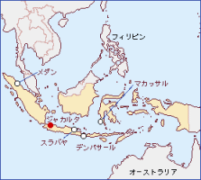 画像：インドネシア地図