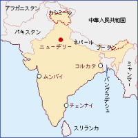画像：インド地図
