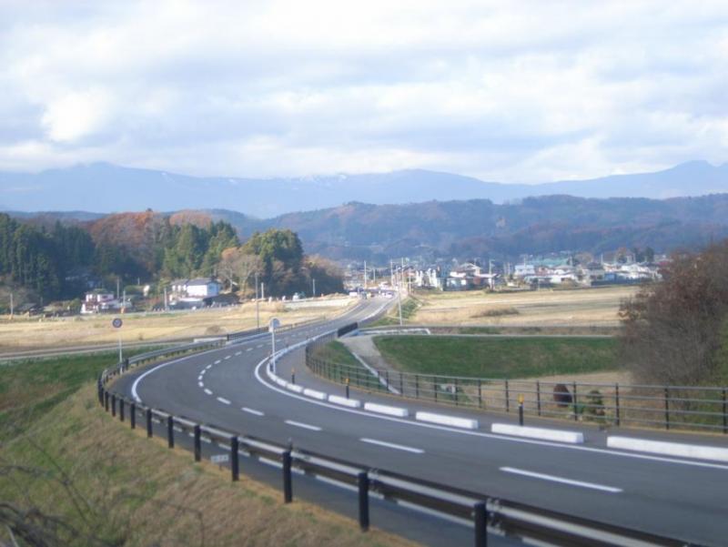 写真：開通した県道亘理村田線1
