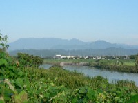 大河原河川公園から見た蔵王の写真です