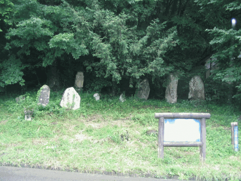 白石市白川の六角地蔵の写真