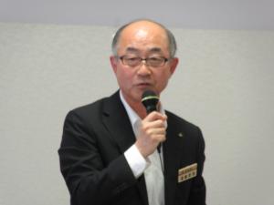 主催者宮城県　遠藤土木部長の挨拶の写真です。