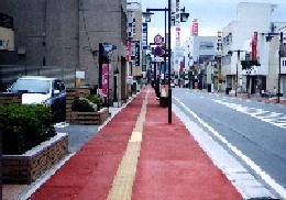 石巻市の歩道整備状後の況写真です