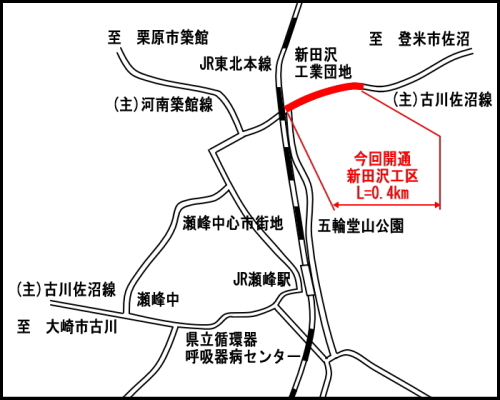 新田沢工区位置図です。