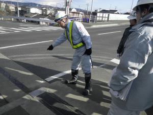 橋面の点検研修状況