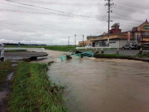 被災状況（熊川橋）