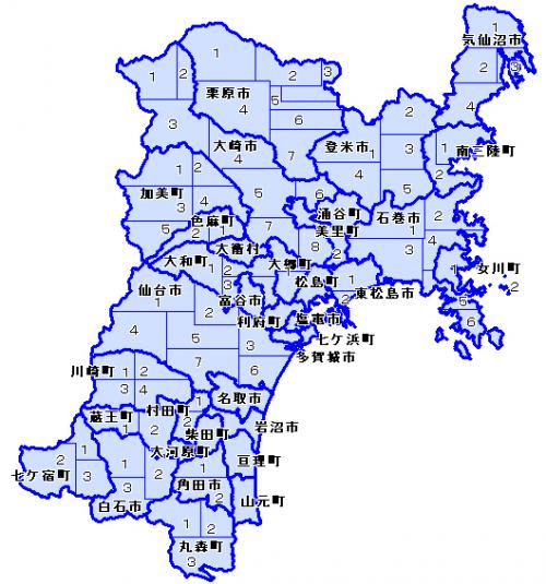 宮城県全体地図
