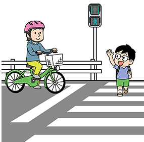 横断歩行者の優先