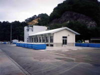 女川町漁協の協同カキ処理施設の写真