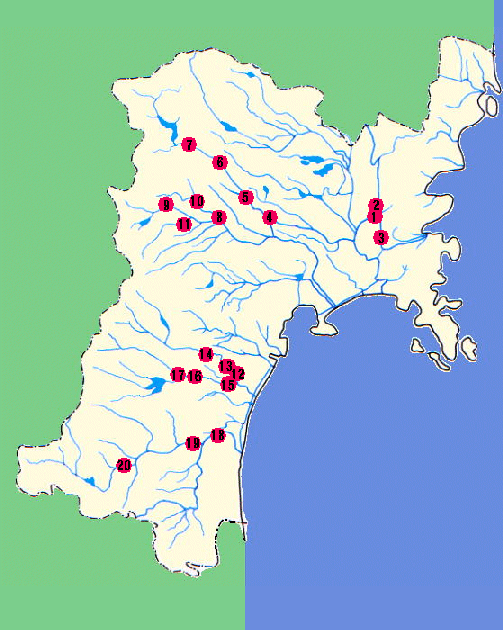 禁止区域図