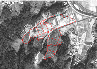 処分場設置許可以降の空中写真（平成6年）