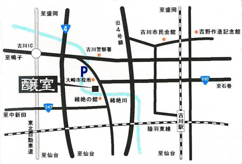 会場への案内図です。