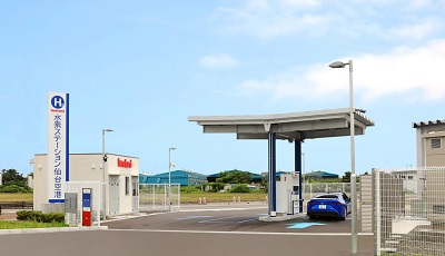 イワタニ水素ステーション仙台空港の外観