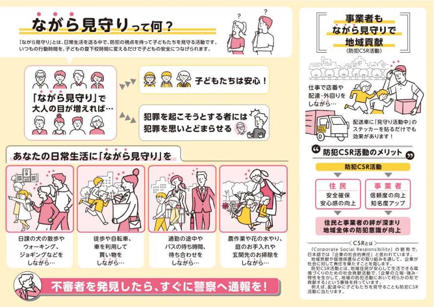 ながら見守り活動リーフレット(裏)
