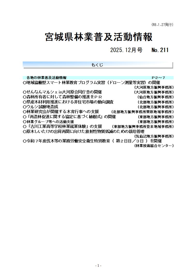 令和7年12月号目次