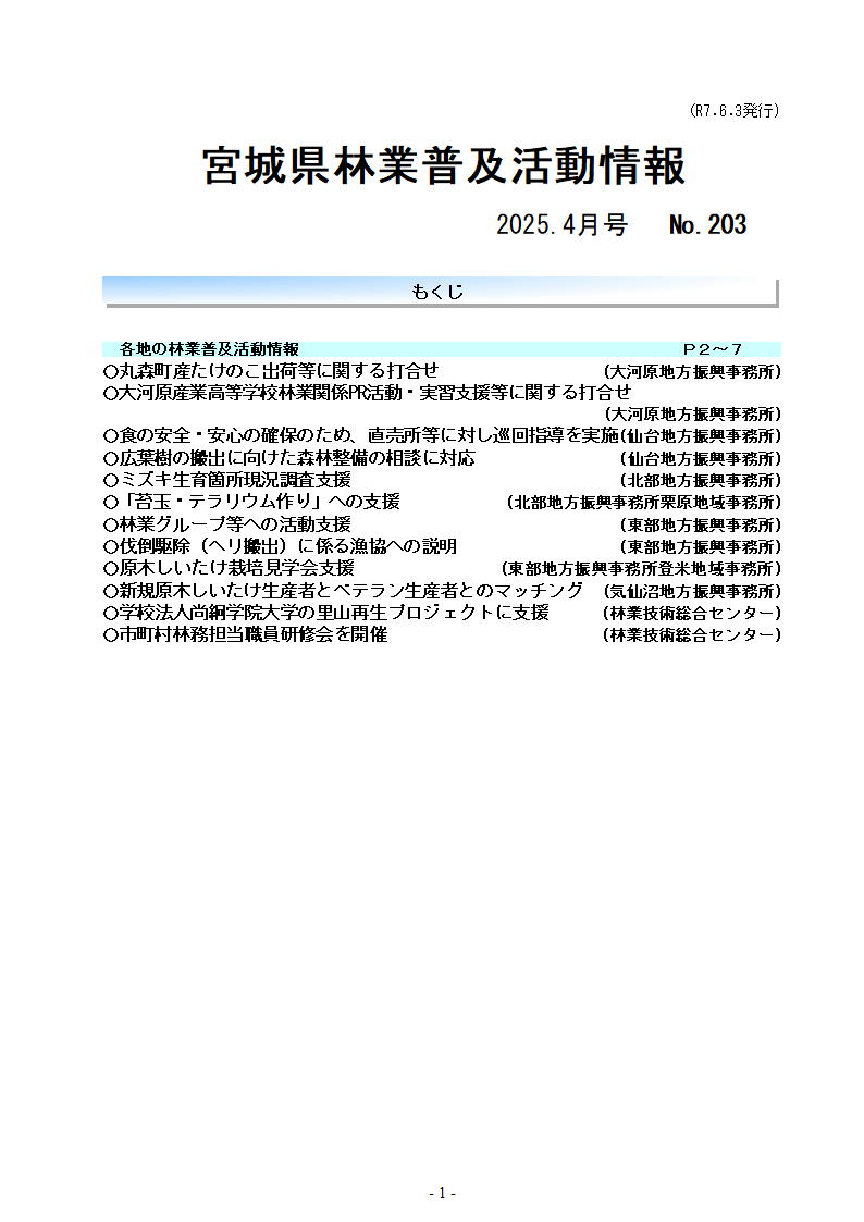 令和7年4月号目次