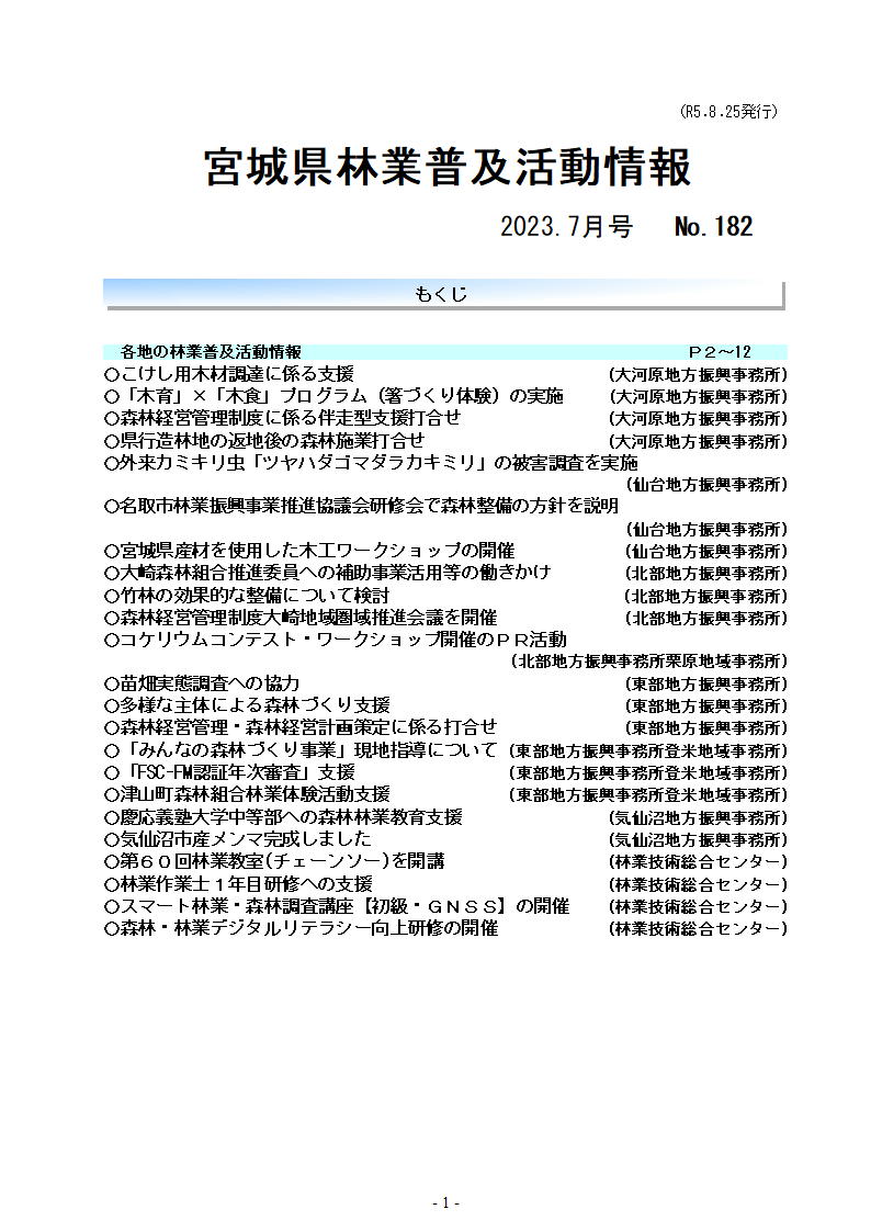 令和5年7月号目次