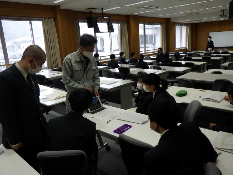 白石工業高等学校建築科実施風景1