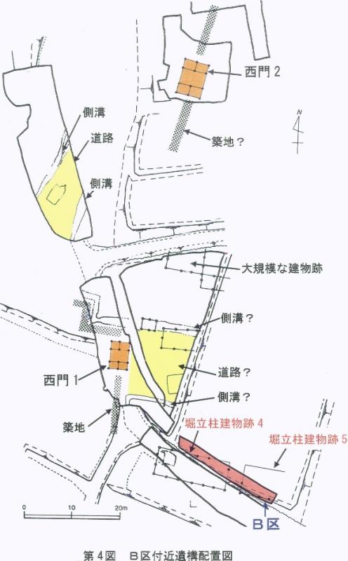 B区遺構配置図