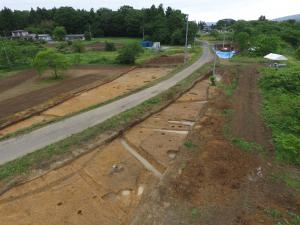 台町遺跡南側調査区（南東から）