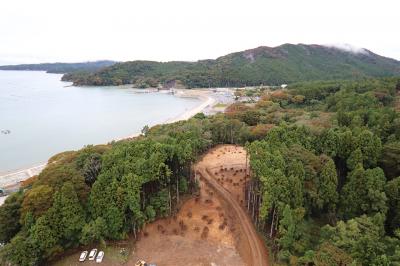 中沢館跡・空撮写真