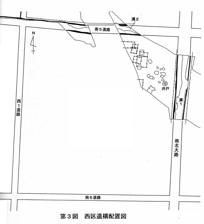 西区遺構配置図