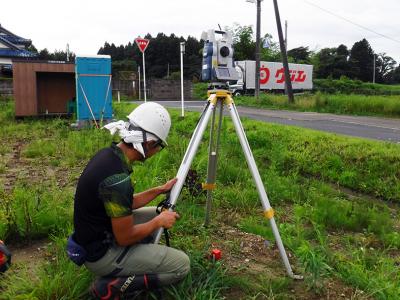 測量機材の設置