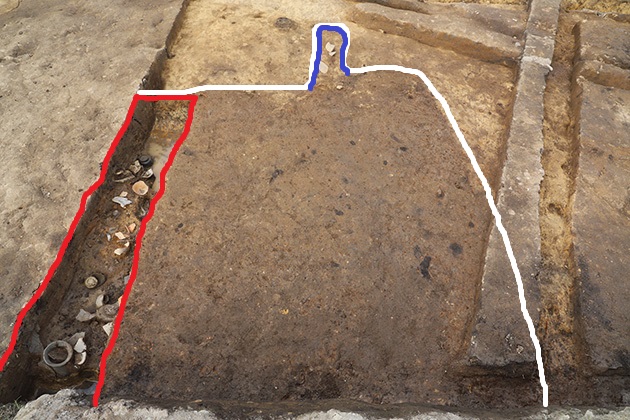 竪穴建物跡の検出状況