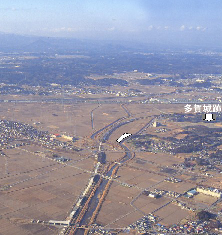 市川橋遺跡空撮