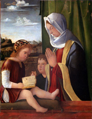 ヴィットーレ・カルパッチョ　《聖母子と洗礼者聖ヨハネ》
