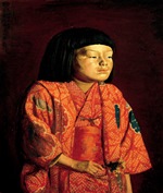 岸田劉生 《童女図（麗子立像）》 1923年 神奈川県立近代美術館蔵