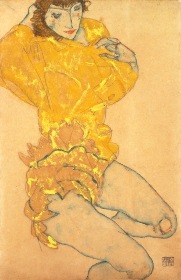 エゴン・シーレ《黄色の女》1914年