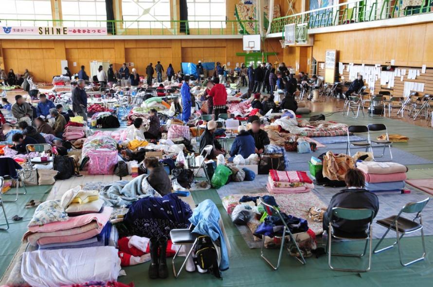 Evacuation center (Ishinomaki City)