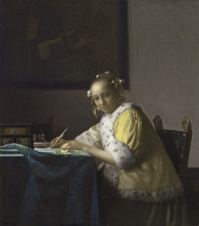 ”A Lady Writing”