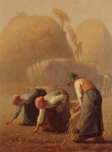 《落ち穂拾い、夏》　1853年　山梨県立美術館