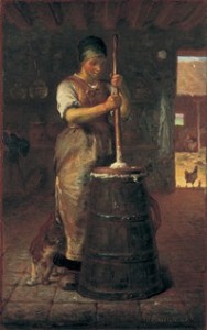 《バター作りの女》 1870年　吉野石膏株式会社