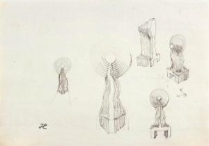 TATEHATA Kakuzo, Drawing 1 for ”CLOUD 17” 1981